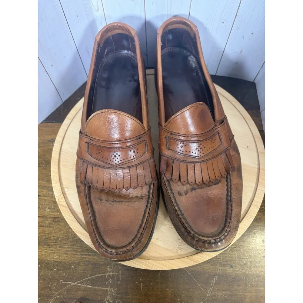 Allen Edmonds Huntington‎ fringe brown 11.5 B